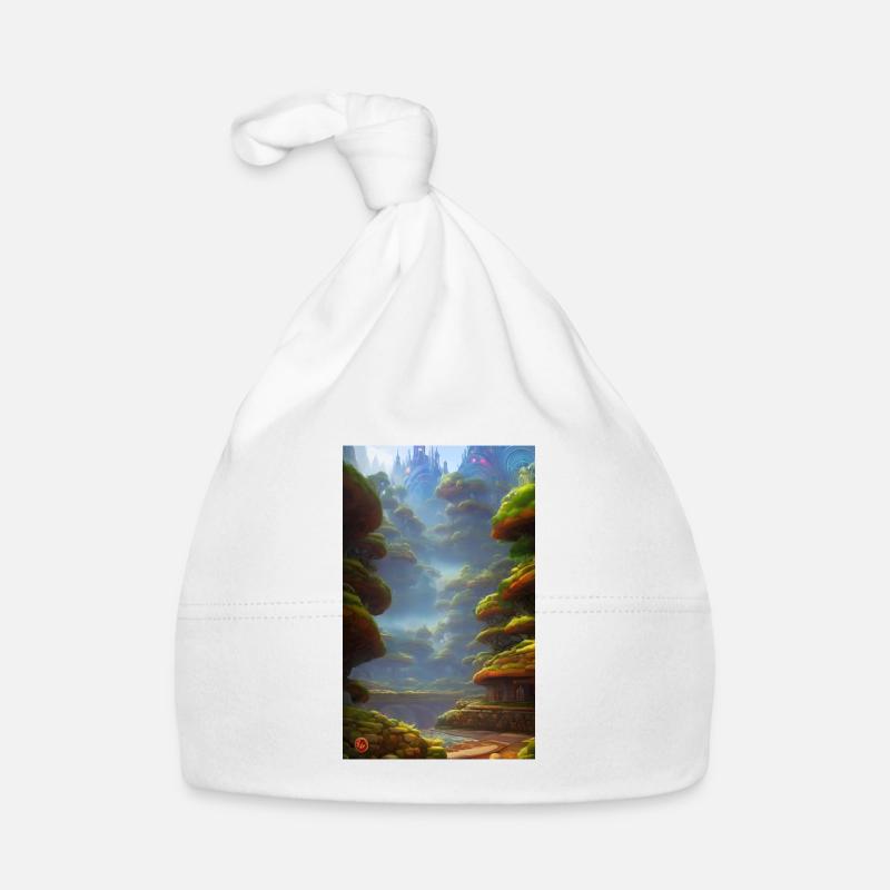 Overgrown dystopian sci fi world Organic Baby Cap