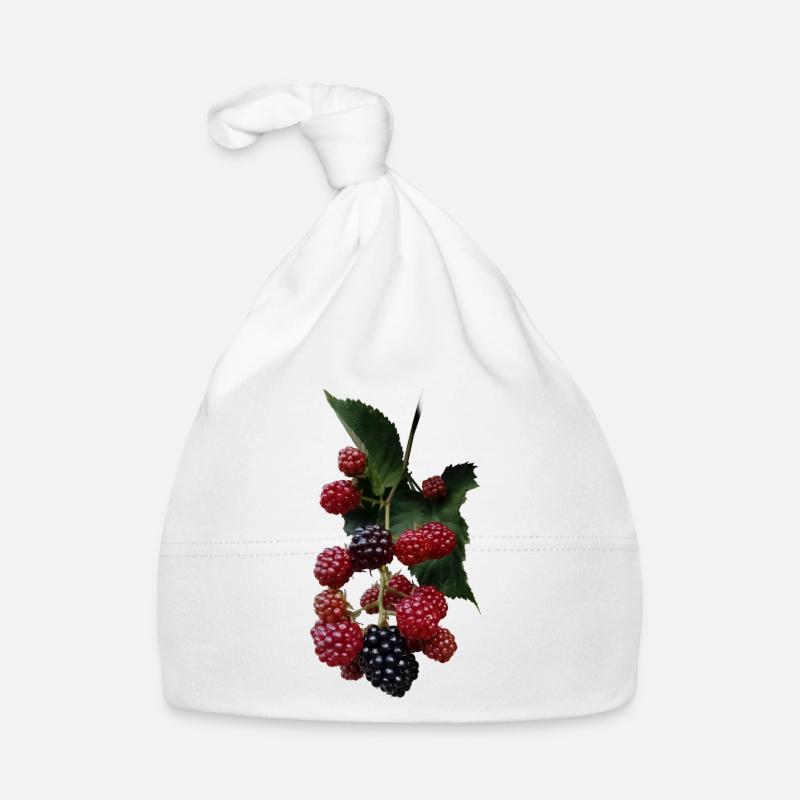 Beerenstrauch Muster: Brombeeren Baby Bio-Mütze