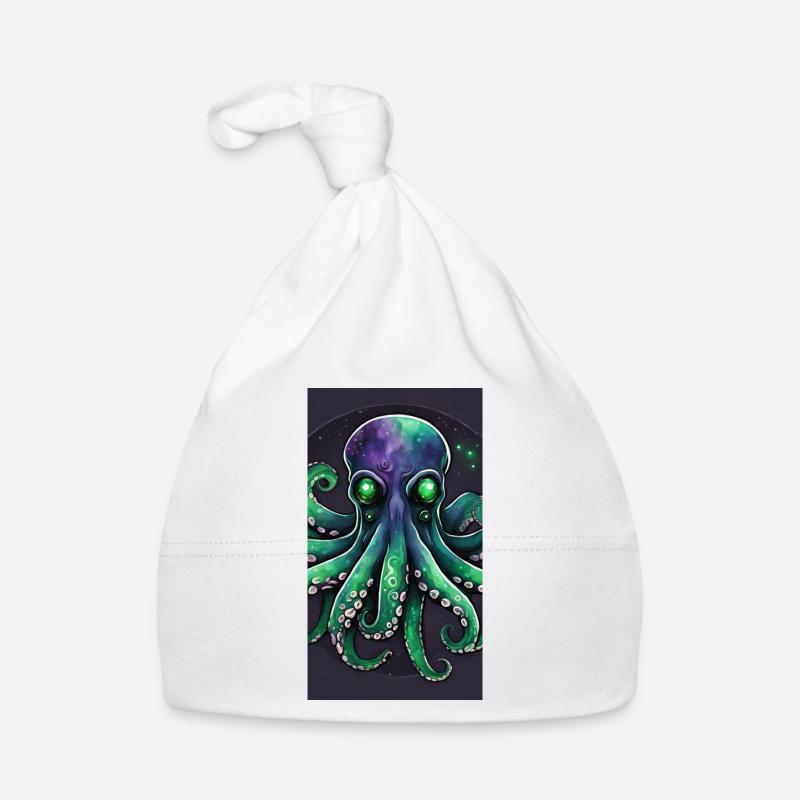 Octopus galaxy Organic Baby Cap