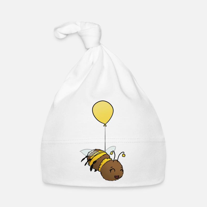 Bumblebee flying Organic Baby Cap
