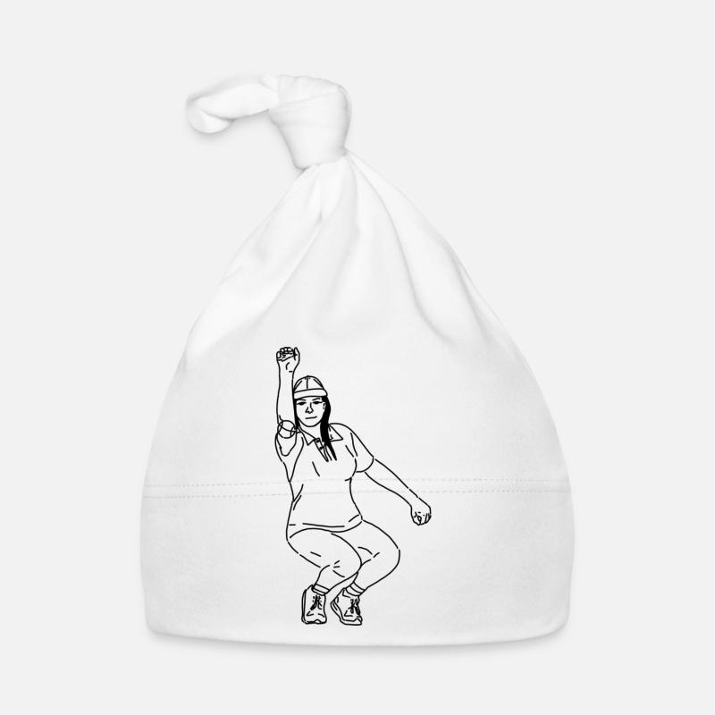 Right-handed petanque player Organic Baby Cap