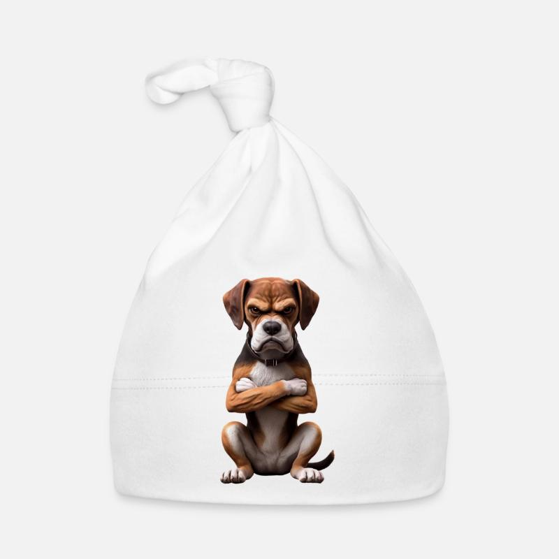 Dog grim 4 Organic Baby Cap