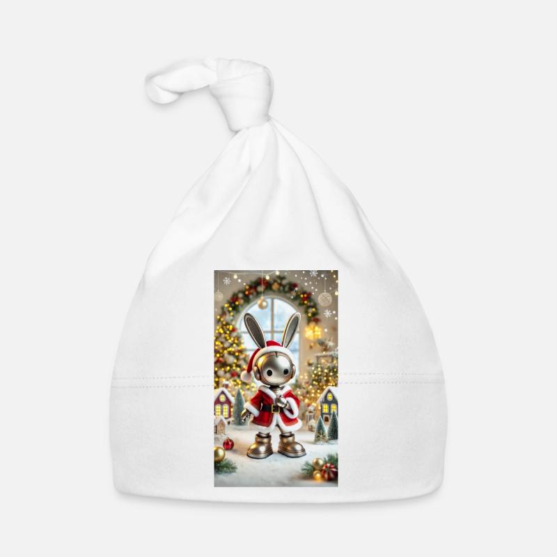 Weihnachtshase Baby Bio-Mütze