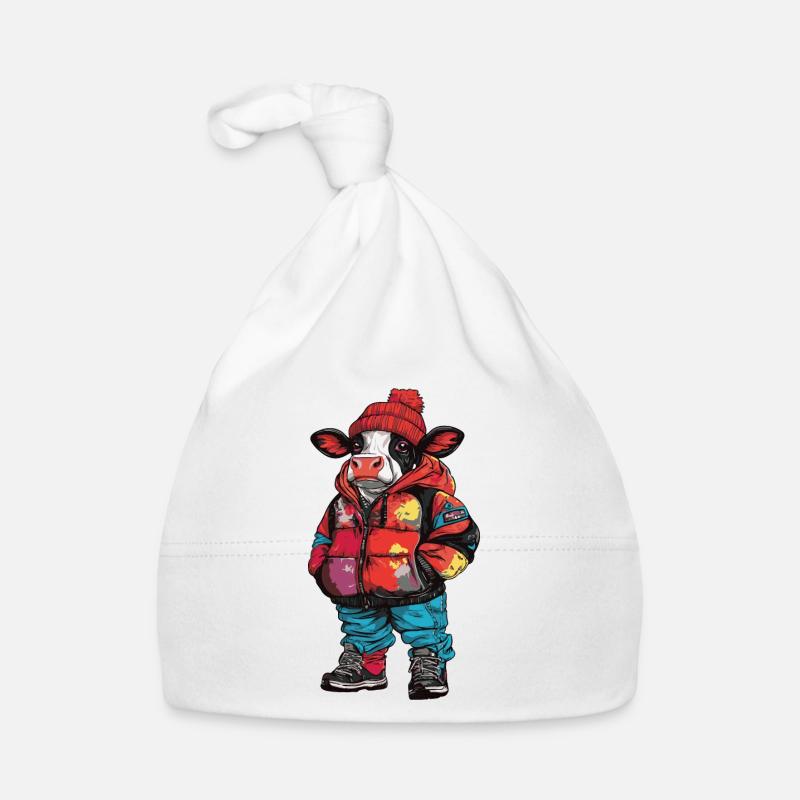 Mode d’hiver de vache Bonnet bio Bébé