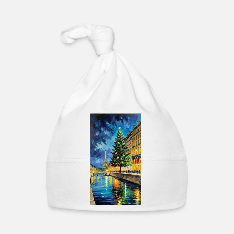 Pariser Weihnachtsbaum Paris Christmastree Baby Bio-Mütze