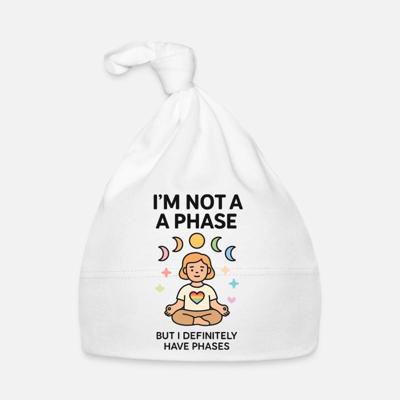 JE NE SUIS PAS UNE PHASE Bonnet bio Bébé