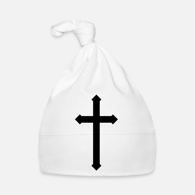Croce Cappellino ecologico per neonato