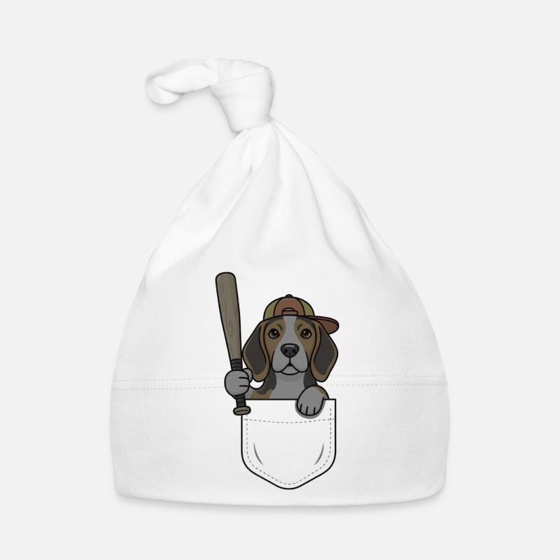 Beagle Poche Baseball Bonnet bio Bébé