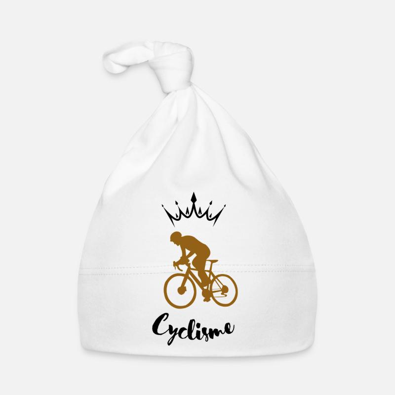 Cycliste Silhouette  Bonnet bio Bébé