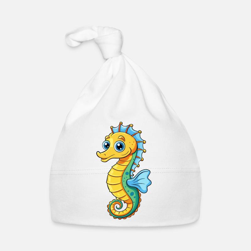 Seepferdchen Baby Bio-Mütze