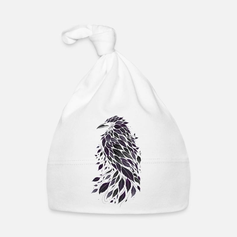 Night Leaf Raven from Purple Leaves Organic Baby Cap
