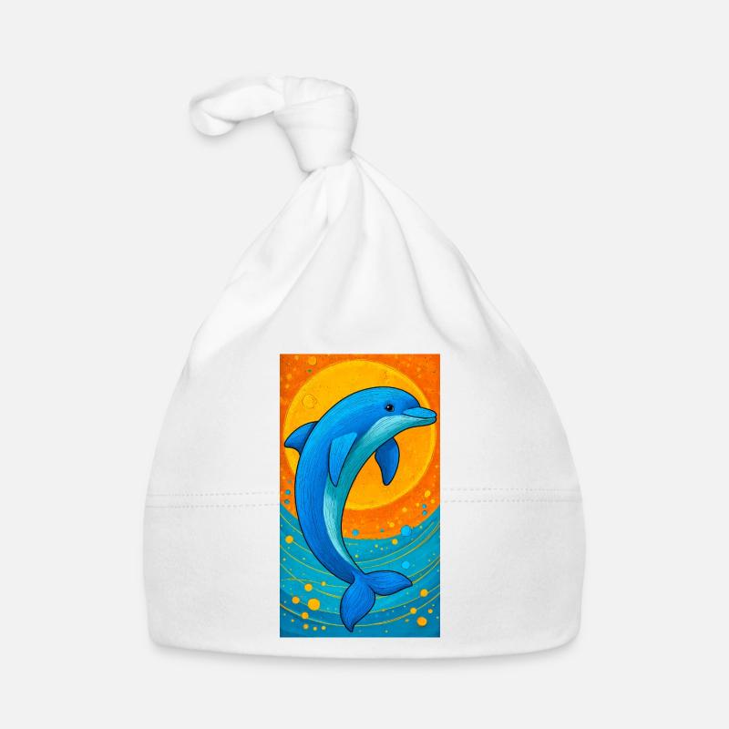 dolphin Organic Baby Cap