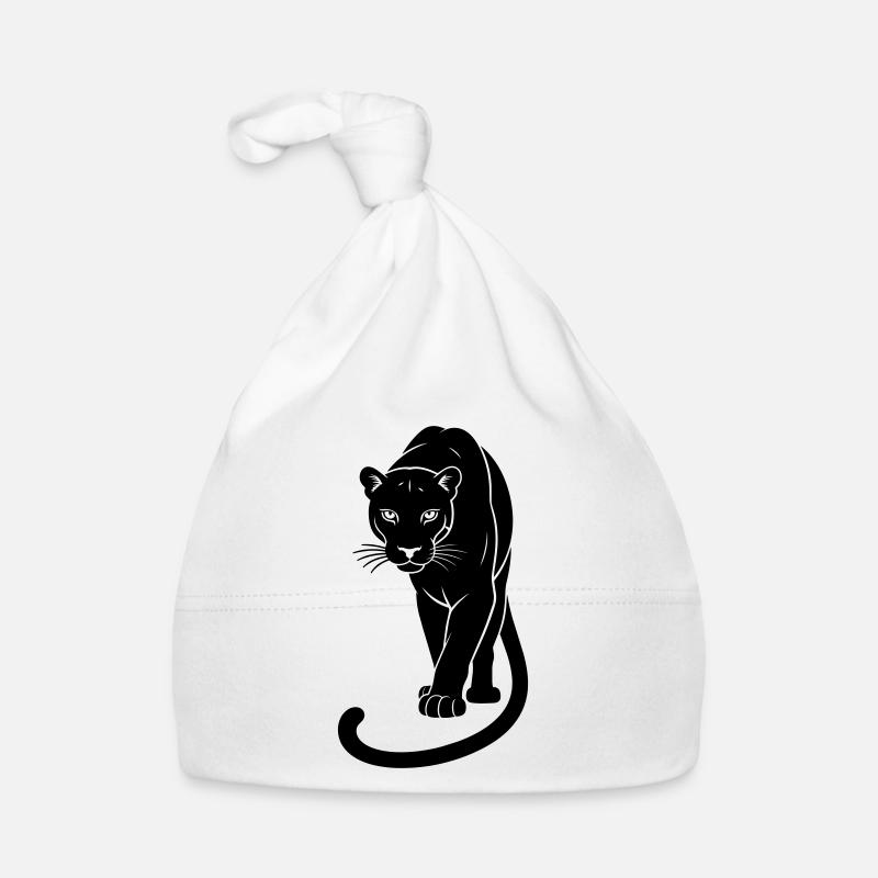 Schwarzer Jaguar Baby Bio-Mütze