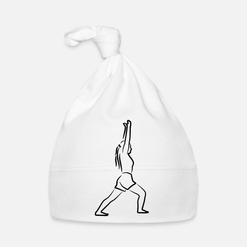 Yogini Zeichnung Baby Bio-Mütze