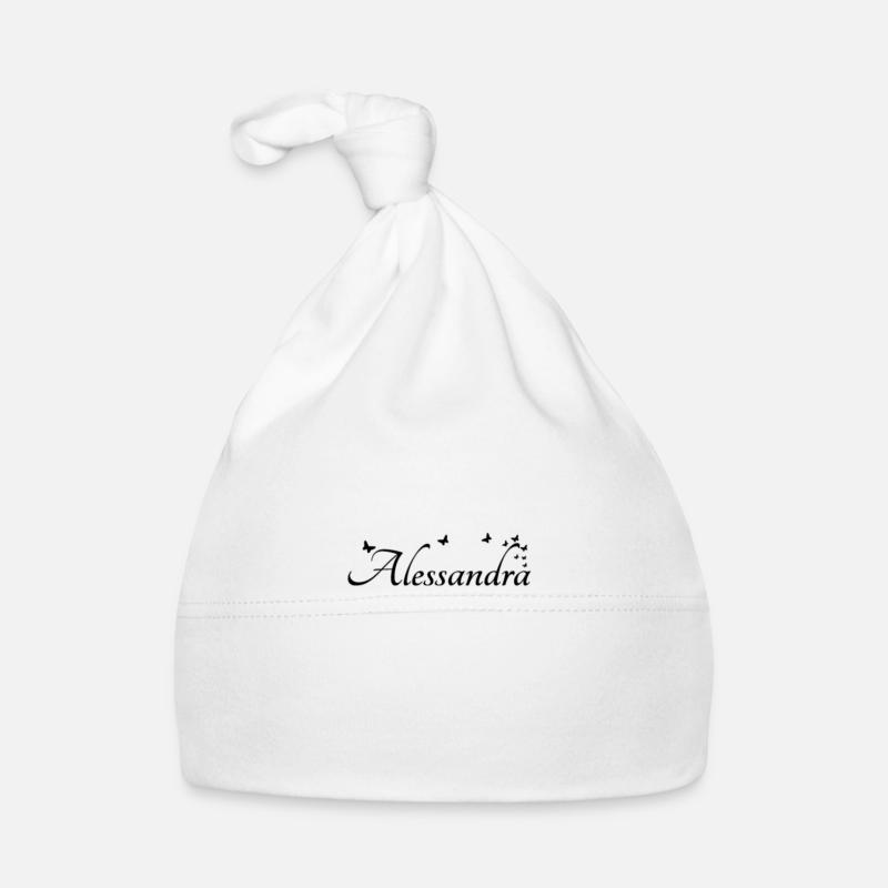 Name Alessandra Organic Baby Cap