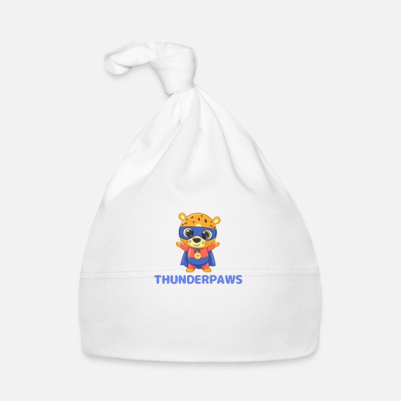 PATTES DE TONNERRE - Bonnet bio Bébé - blanc