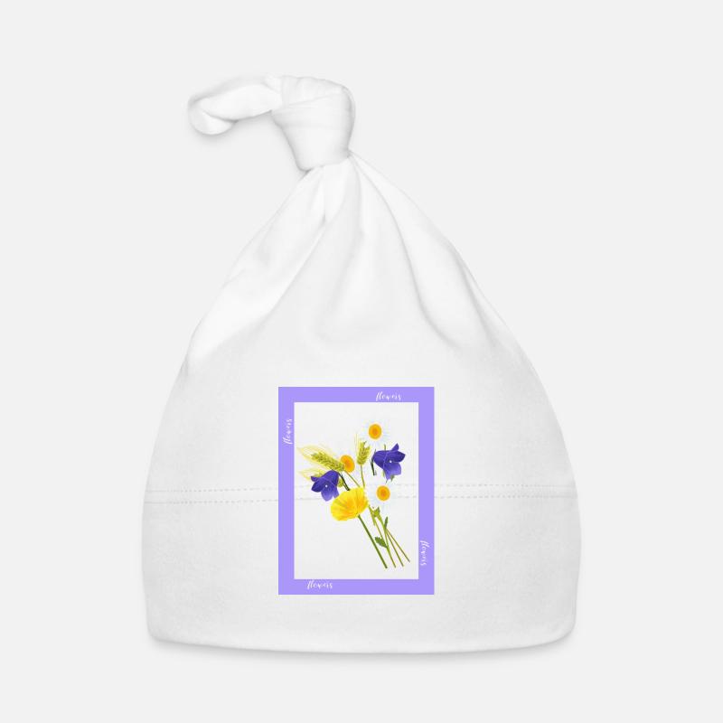 Flowers, flowers Organic Baby Cap