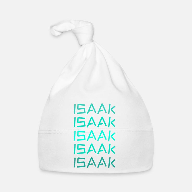 Gift for Isaac Organic Baby Cap