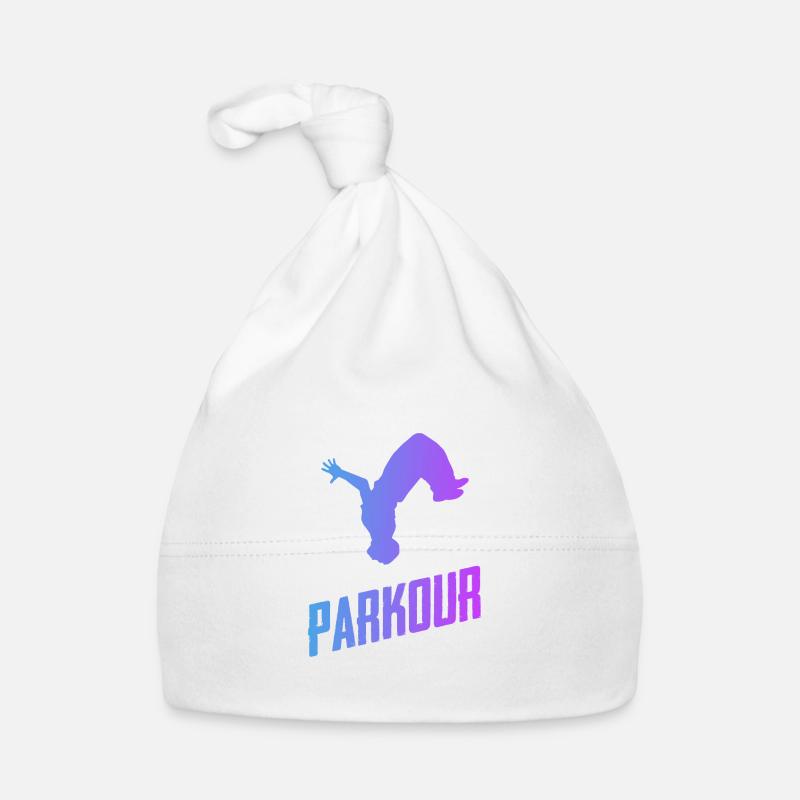 parkour - Bonnet bio Bébé - blanc