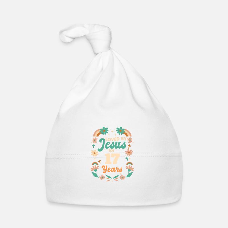 Loved By Jesus For 17 Years 17th Birthday Baby Bio-Mütze