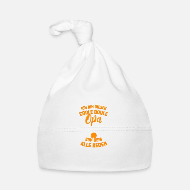 Boule Grandpa Petanque Boule player Organic Baby Cap