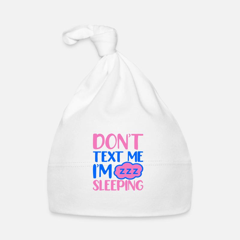 pas de message je dors Bonnet bio Bébé