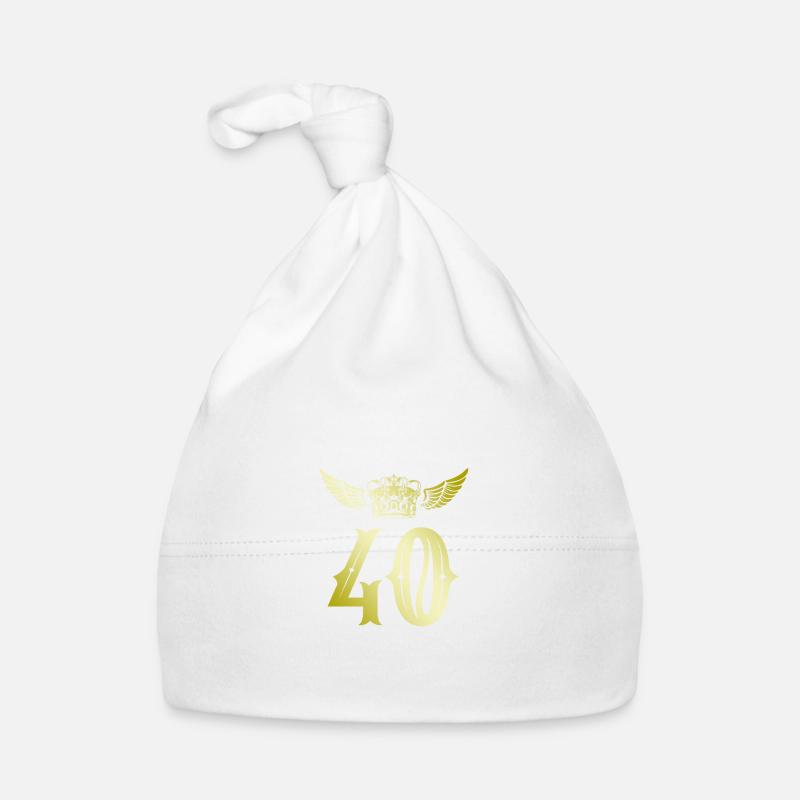 40 Zahl Krone Baby Bio-Mütze