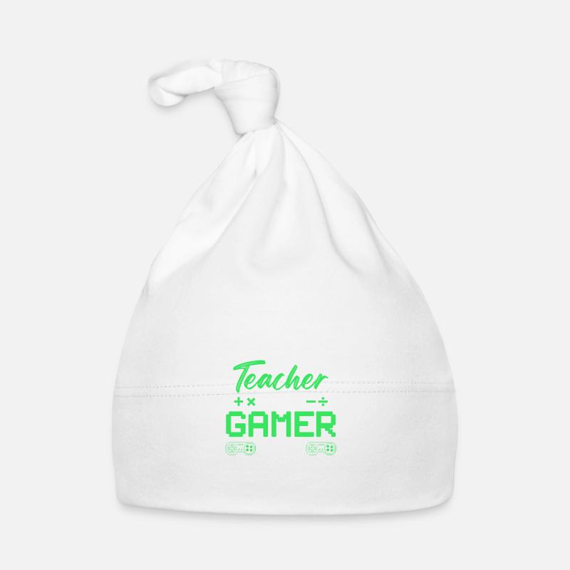 math teacher and gamer Organic Baby Cap