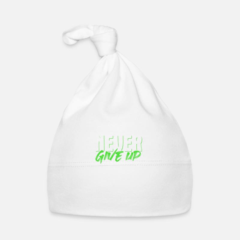 never give up rap Organic Baby Cap
