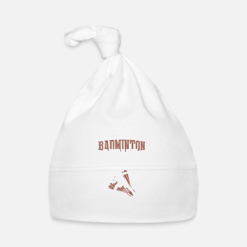 badminton ninja - Baby Bio-Mütze - Weiß