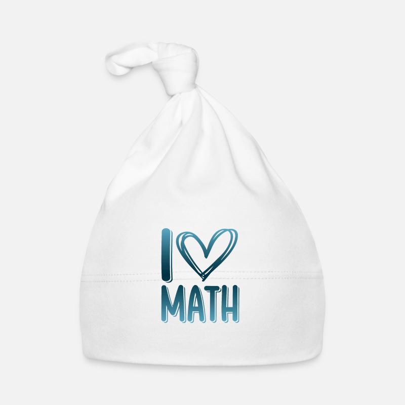 I love math Organic Baby Cap