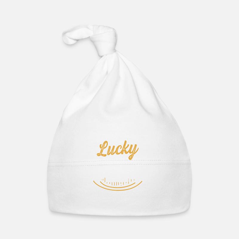 slogan de chemise de vélo - Bonnet bio Bébé - blanc