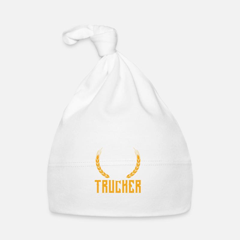 Trucker Full Beard Saying Organic Baby Cap