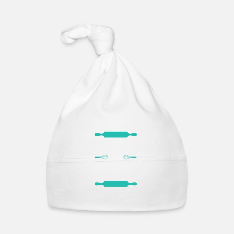 backen bäcker - Baby Bio-Mütze - Weiß