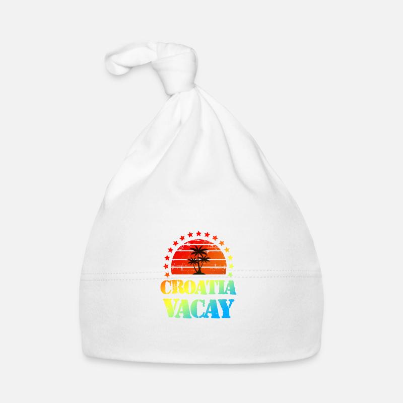 Croatia Holidays Organic Baby Cap