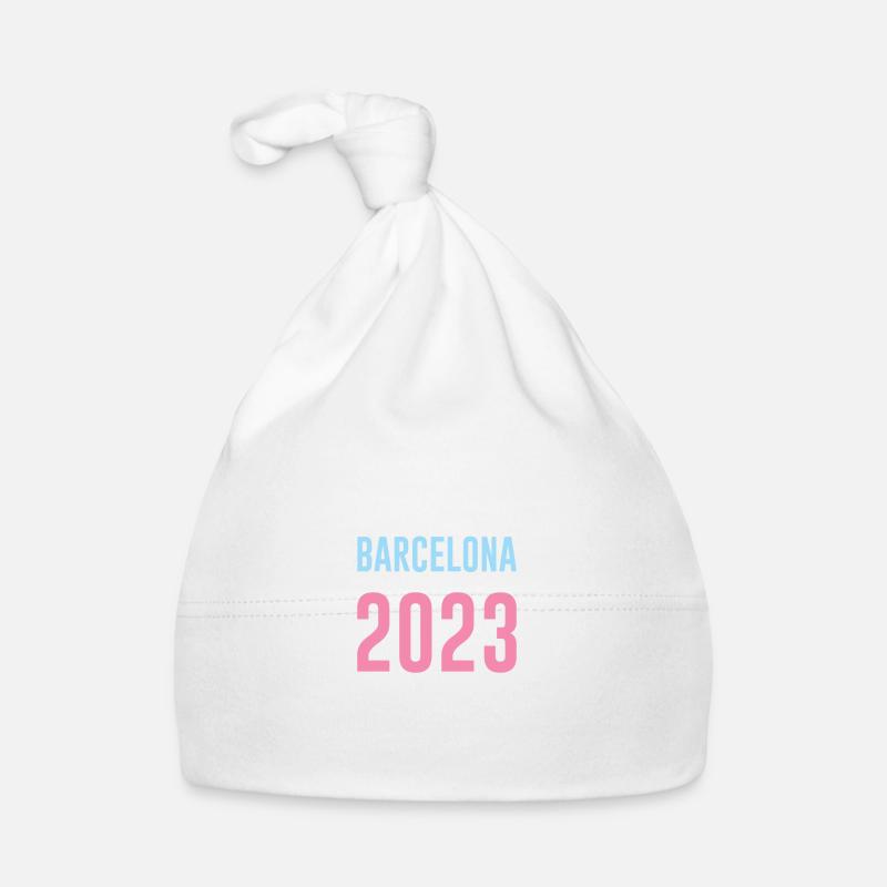 Barcelona 2023 Baby Bio-Mütze
