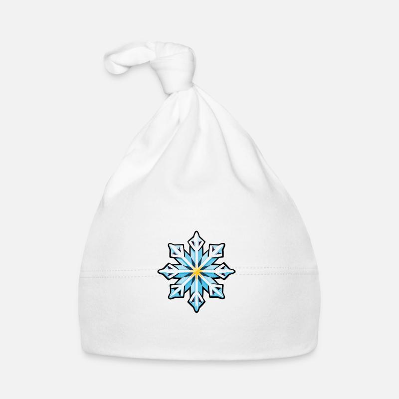 Flocon de neige d’hiver Bonnet bio Bébé
