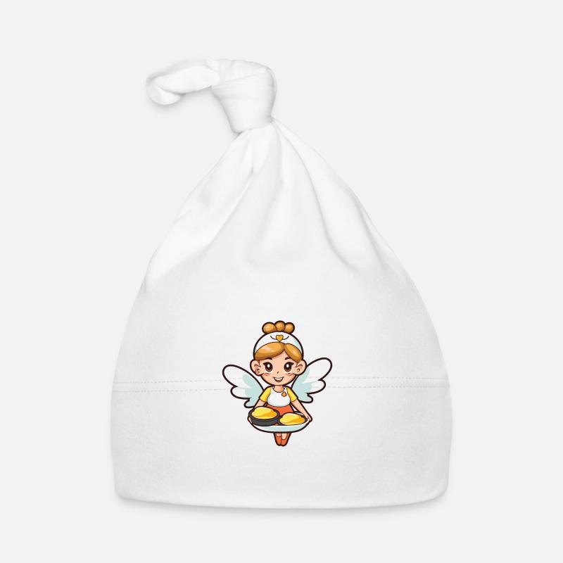 Backfee Fee Backen Kochen - Baby Bio-Mütze - Weiß