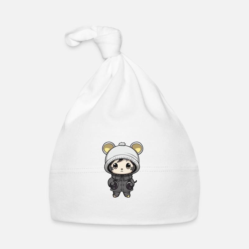 Mouse Winter Animal Cute Comic Organic Baby Cap