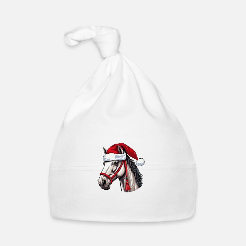 Pferd Kopf Weihnachten Xmas Baby Bio-Mütze
