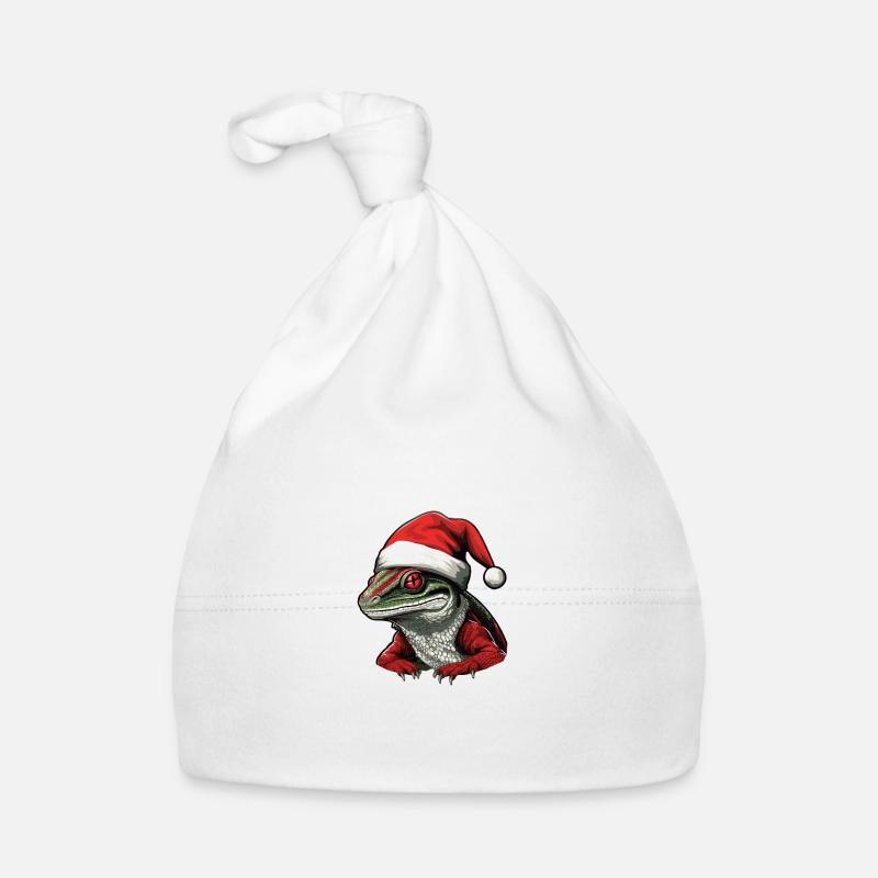 LizardChristmas Animal Head Lizard Organic Baby Cap