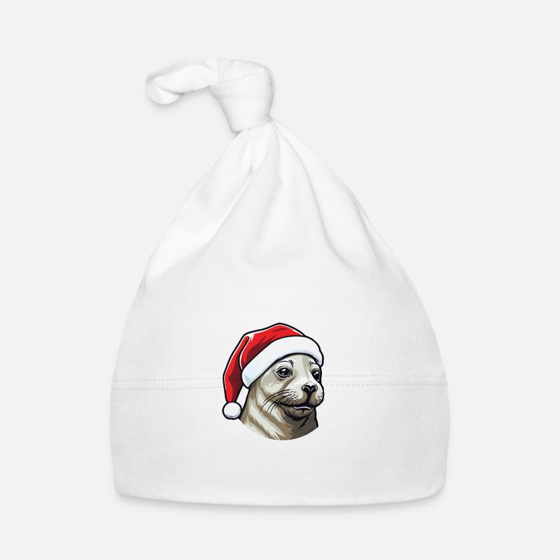 Tête d’animal de Noël de phoque de phoque Bonnet bio Bébé