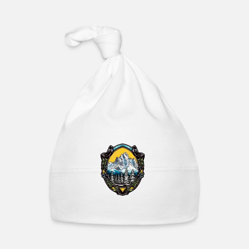 Mountains Alps Organic Baby Cap