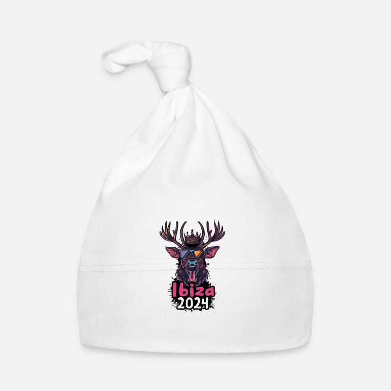 Ibiza 2024 Hirsch Baby Bio-Mütze