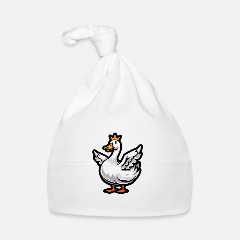 Couronne BD Oie Bonnet bio Bébé
