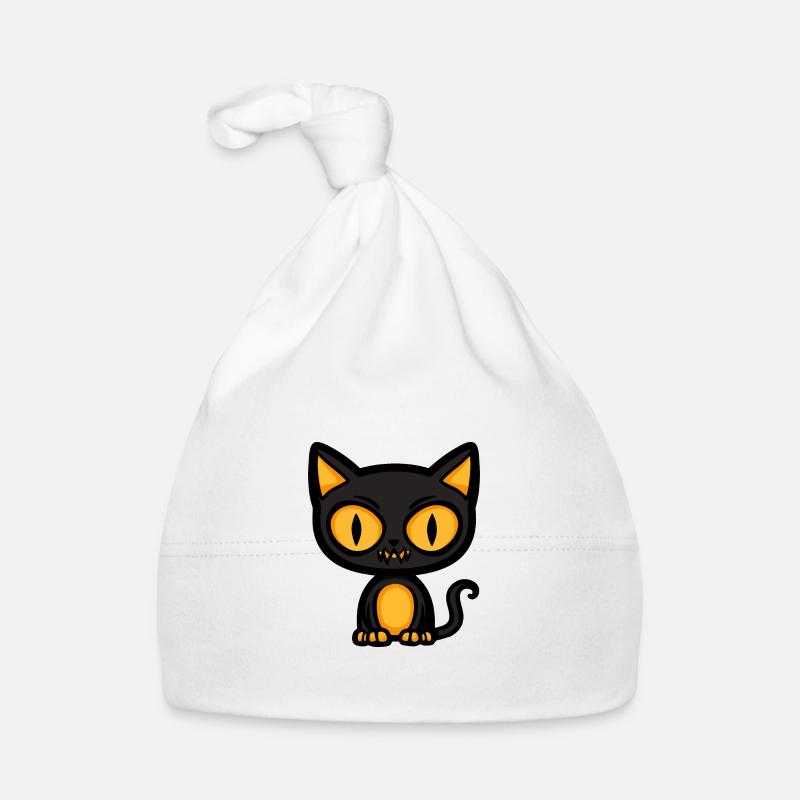 Chat Halloween Bande dessinée Chat Bonnet bio Bébé