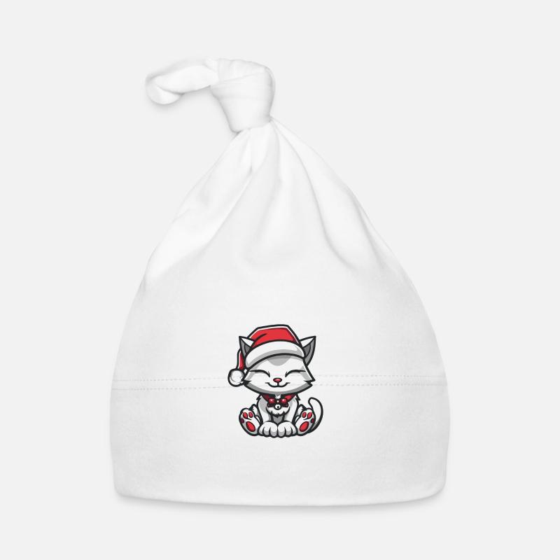 Noël chat Bonnet bio Bébé