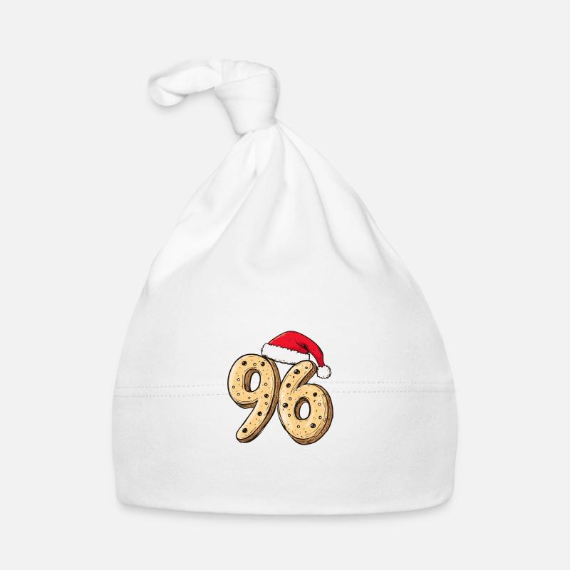 96 Number Christmas Organic Baby Cap