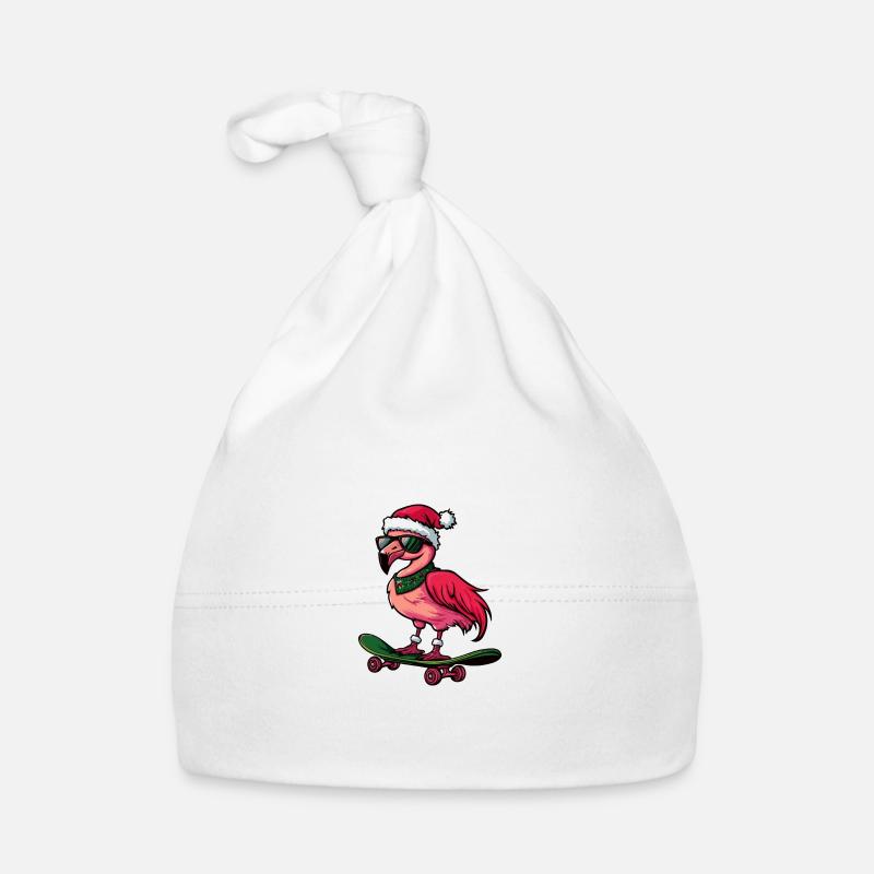 Flamingo Weihnachten Lustig Baby Bio-Mütze