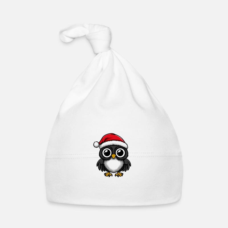 Owl Christmas Cute Organic Baby Cap